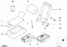 SEAT REAR, CENTER ARMREST, MULTIFUNCTION