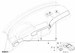 INTERIOR TRIM FINISHERS diagram for BMW 3 Series E46 M3