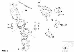 Αντλία προπλήρ./αισθητ./πρόσθ.εξαρτ. DSC diagram for BMW 3 Series E46 323Ci