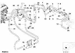 Tuyaux p pompe et soup./climat.automat. diagram for BMW 5 Series E39 530d