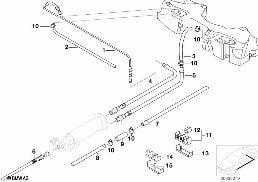 Топливопровод/ элементы крепления diagram for BMW 5 Series E39 M5