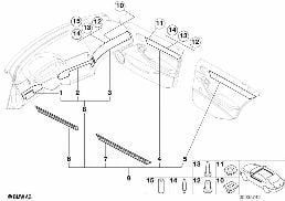 INTERIOR TRIM FINISHERS diagram for BMW 3 Series E46 318i