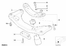 Zawiesz. skrz. bieg./Ręczna skrz. bieg. diagram for BMW 5 Series E39 520d