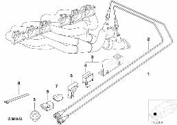 Lambdasond/monteringsdetaljer diagram for BMW 3 Series E36 M3