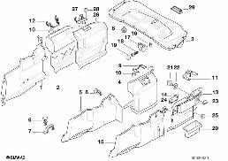 TRUNK TRIM PANEL diagram for BMW 7 Series E38 735iL