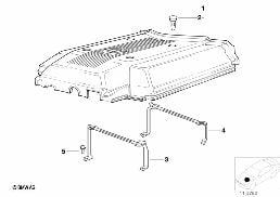 Acoustique moteur diagram for BMW 5 Series E39 540i