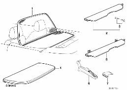 WIND DEFLECTOR diagram for BMW 3 Series E30 320i