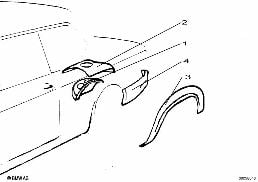 BODY REPAIR PANELS (PULL-OVER-TYPE) diagram for BMW 1502-2002tii 2002