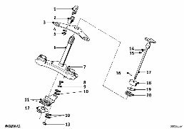 Suspension de fourche diagram for BMW R 50         -69 R50/2