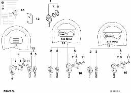 RADIO REMOTE CONTROL diagram for BMW 3 Series E46 318i