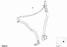 Pas bezpieczeństwa przedni lewy diagram for BMW 7 Series E65 745i