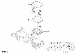 ARMREST, CENTRE CONSOLE diagram for BMW X5 E53 4.4i