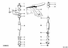 ENGINE SUSPENSION / DAMPER diagram for BMW 3 Series E21 320i