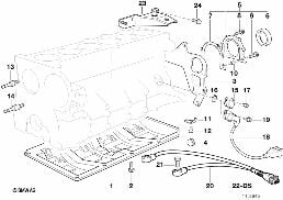 ชุดจับยึดเสื้อสูบ diagram for BMW Z3 E36 2.8