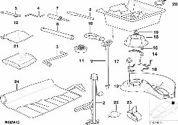 TOOL KIT/TOOL BOX diagram for BMW 3 Series E36 316i 1.9