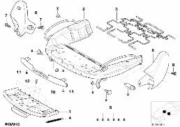 SPORTS SEAT FRAME MECH./EL./SINGLE PARTS