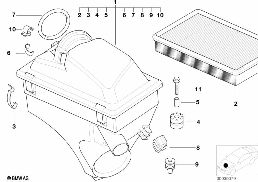 INTAKE SILENCER / FILTER CARTRIDGE INTAKE SILENCER / FILTER CARTRIDGE