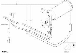 Filtr z węglem aktywnym/Przewody diagram for BMW 3 Series E36 316i 1.9