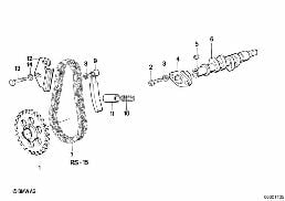 CAMSHAFT, CAMSHAFT GEAR, TIMING CHAIN
