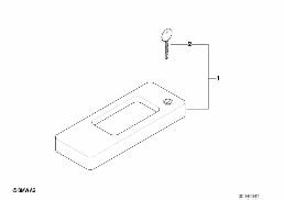 Verrouillage du levier de vitesses diagram for BMW 5 Series E39 525td
