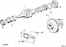 CRANKSHAFT/CONNECTING ROD/MOUNTING PARTS