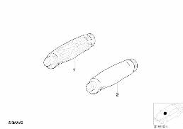 Equipement ult., poignée de frein à main diagram for BMW 5 Series E39 525td