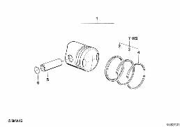 PISTON, SINGLE COMPONENTS