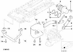 OIL PAN UPPER PART AND CONNECTING LINES