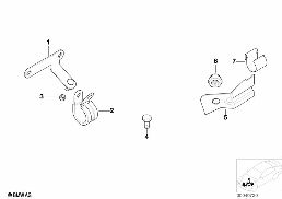 固定件 油管 diagram for BMW 5 Series E39 M5