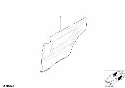 Individual sidoklädsel partiell läder diagram for BMW 3 Series E36 318ti