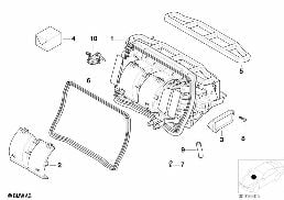 HOUSING PARTS - AIR CONDITIONING diagram for BMW 3 Series E46 318i