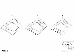INDIVIDUAL WOOD,STORING PARTITION BOTTOM diagram for BMW 3 Series E46 318i