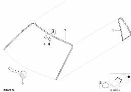Verglasung Anbauteile diagram for BMW 3 Series E46 316i