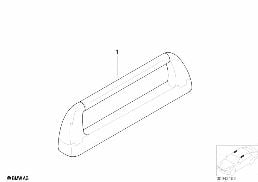 INDIVIDUAL WOOD, ROOF HANDLE diagram for BMW 7 Series E38 730i