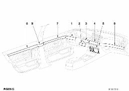 INDIVIDUAL WOOD,DECORATIVE STRIPS,PARTS diagram for BMW 7 Series E38 730i