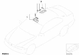 INDIVIDUAL INTERIOR LIGHTS WITH WOOD diagram for BMW 7 Series E38 730i