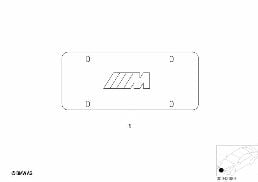 Rámeček registrační značky diagram for BMW 5 Series E39 M5