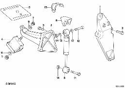 ENGINE SUSPENSION / DAMPER diagram for BMW 3 Series E30 316i