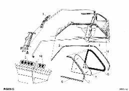Baur Top Cabriolet diagram for BMW 3 Series E30 318is