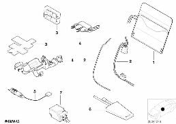 Soutien lombaire siège avant diagram for BMW 5 Series E39 525td