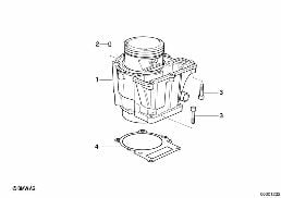 Cylindre avec pistons