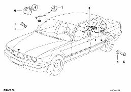 FRESH AIR SYSTEM diagram for BMW 7 Series E38 735iL