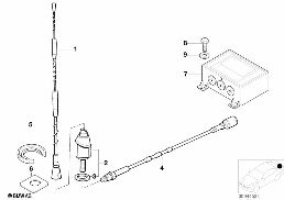 SINGLE PARTS F SIDE PANEL TELEPH.ANTENNA