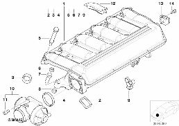 インテーク システム - EGR diagram for BMW 5 Series E39 525d