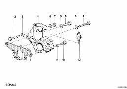 Ontstekerhouder diagram for BMW 3 Series E30 318i