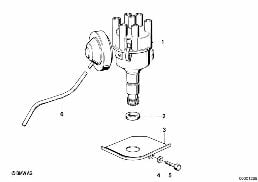 DISTRIBUTOR diagram for BMW 7 Series E23 730