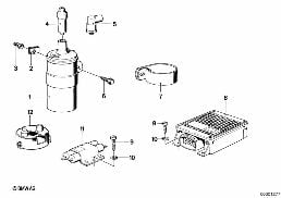 IGNITION COIL diagram for BMW 5 Series E12 530i