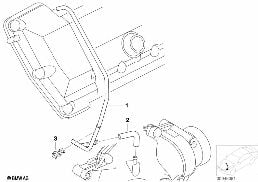 Přední rozvodovka-ventilace/pohon vš.kol diagram for BMW X5 E53 4.6is