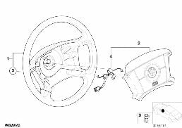 STEERING WHEEL AIRBAG-SMART diagram for BMW 3 Series E46 318i